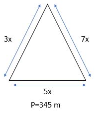 Worksheet on Area and Perimeter of Triangle 3