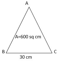 Worksheet on Area and Perimeter of Triangle 4