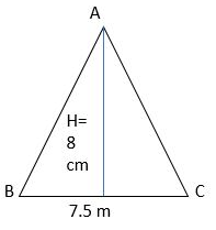 Worksheet on Area and Perimeter of Triangle 9