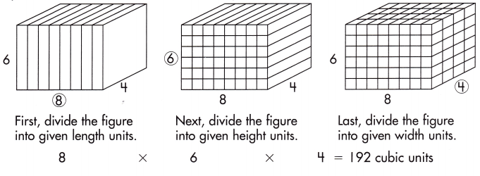 Spectrum Math Grade 5 Chapter 8 Lesson 6 Answer Key Models of Volume 1