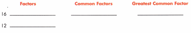 Spectrum Math Grade 6 Chapter 1 Lesson 7 Answer Key Greatest Common Factor 8