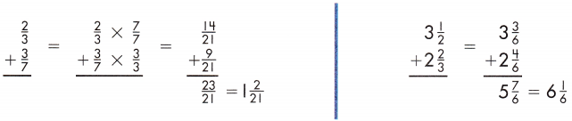Spectrum Math Grade 7 Chapter 1 Lesson 4 Answer Key Adding Fractions and Mixed Numbers 1