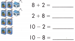 Spectrum Math Grade 1 Chapter 1 Lesson 17 Answer Key Fact Families 7 Through 10 12