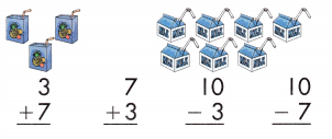 Spectrum Math Grade 1 Chapter 1 Lesson 17 Answer Key Fact Families 7 Through 10 2