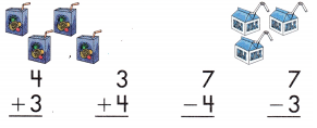 Spectrum Math Grade 1 Chapter 1 Lesson 17 Answer Key Fact Families 7 Through 10 7