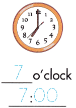 Spectrum Math Grade 2 Chapter 6 Lesson 1 Answer Key Telling a Time to the Hour 2