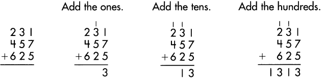 Spectrum Math Grade 3 Chapter 3 Lesson 2 Answer Key Adding 3 or More Numbers (3-digit) 1