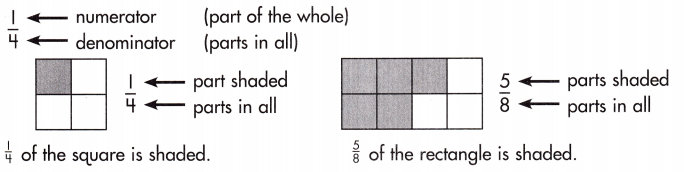 Spectrum Math Grade 3 Chapter 6 Lesson 1 Answer Key Parts of a Whole 1