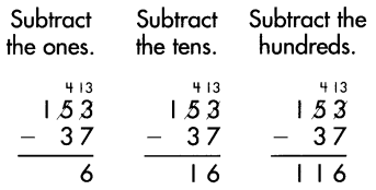 Spectrum Math Grade 4 Chapter 1 Lesson 6 Answer Key Subtracting 2 Digits from 3 Digits (renaming) 2