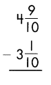 Spectrum Math Grade 4 Chapter 6 Lesson 12 Answer Key Subtracting Mixed Numerals with Like Denominators 13
