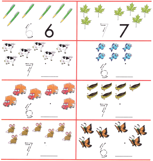 Spectrum Math Kindergarten Chapter 1 Answer Key Counting and Writing Numbers 11