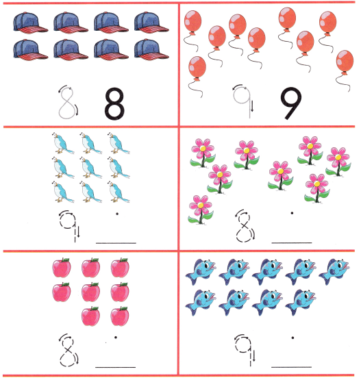Spectrum Math Kindergarten Chapter 1 Answer Key Counting and Writing Numbers 15