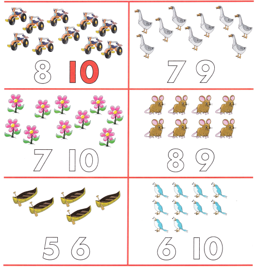 Spectrum Math Kindergarten Chapter 1 Answer Key Counting and Writing Numbers 16