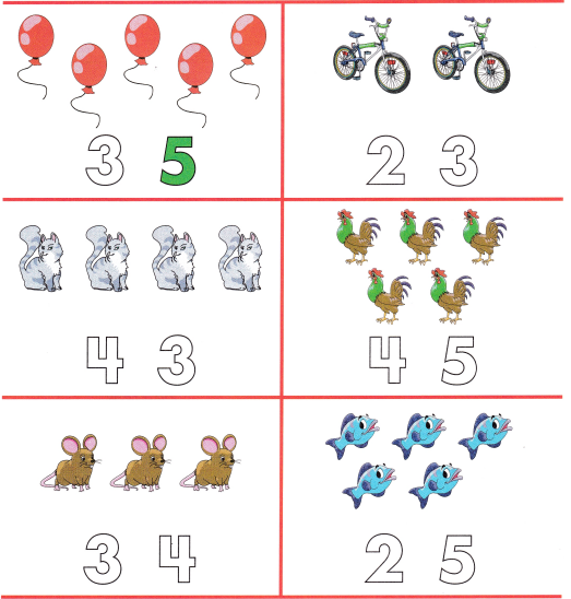Spectrum Math Kindergarten Chapter 1 Answer Key Counting and Writing Numbers 8