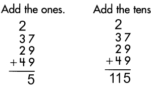 Spectrum Math Grade 4 Chapter 1 Lesson 5 Answer Key Adding Three or More Numbers (2 Digits) img 13