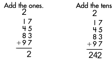 Spectrum Math Grade 4 Chapter 1 Lesson 5 Answer Key Adding Three or More Numbers (2 Digits) img 28