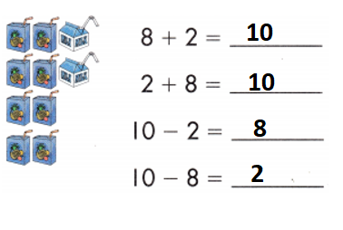 Spectrum-Math-Grade-1-Chapter-1-Lesson-1.17-Fact-Families-7-Through-10-Answers-Key-Add or Subtract-12
