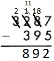Spectrum Math Grade 3 Chapter 3 Lesson 4 Answer Key Subtracting to 4 Digits-121