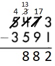 Spectrum Math Grade 3 Chapter 3 Lesson 4 Answer Key Subtracting to 4 Digits-52