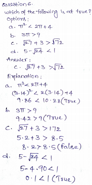 Go Math Grade 8 Answer Key Chapter 1 Real Numbers Page No. 28 Q6