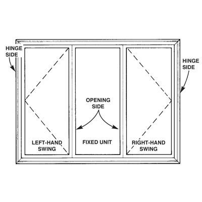 width of the window in the blueprint